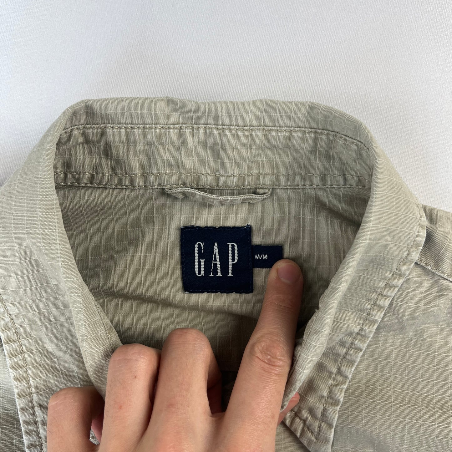 vitnage gap short sleeve oversized shirt