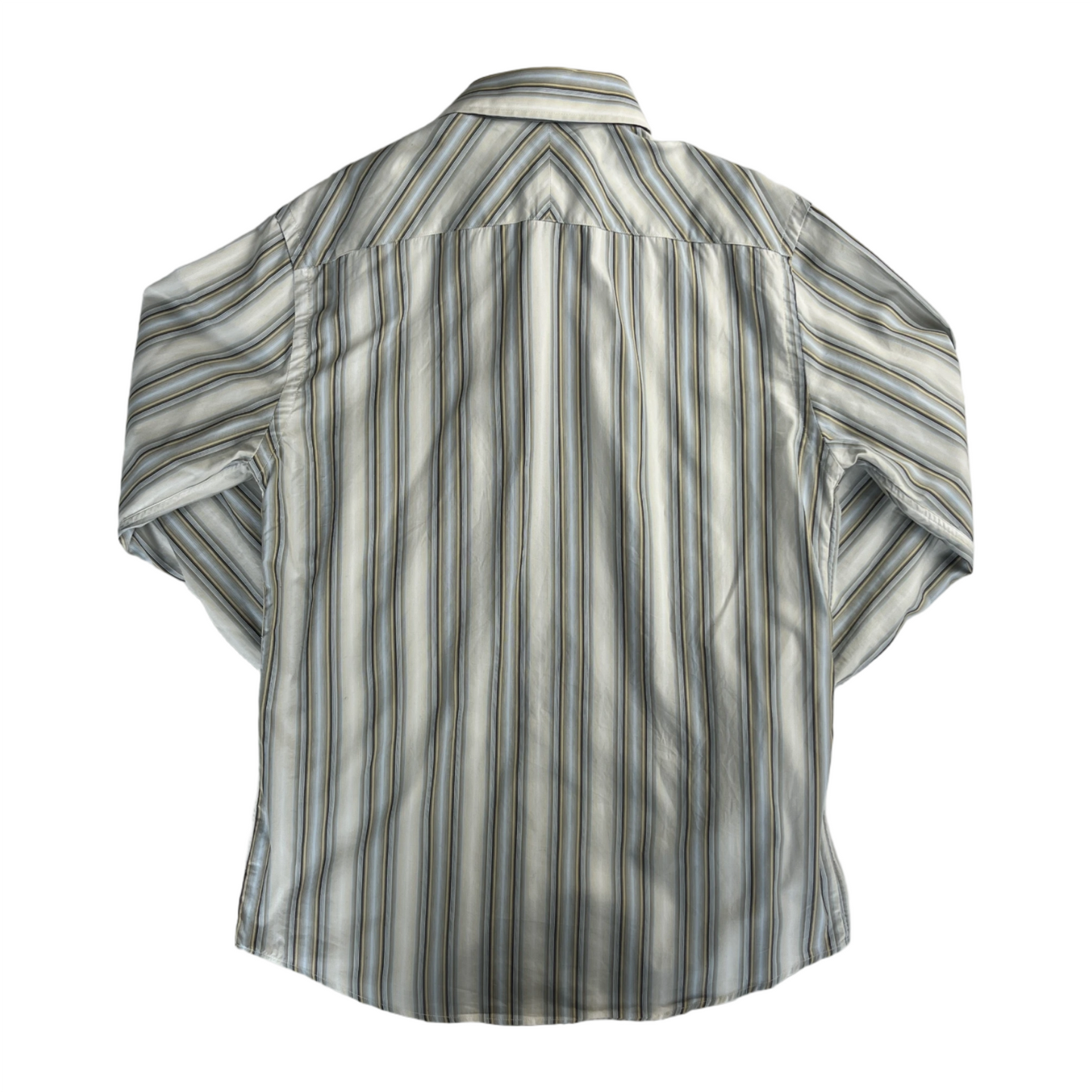 2000s next striped white & blue shirt