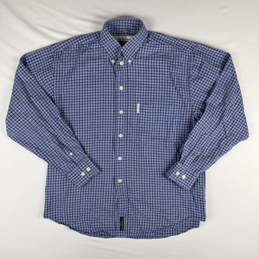 ben sherman purple checked oversized flannel shirt