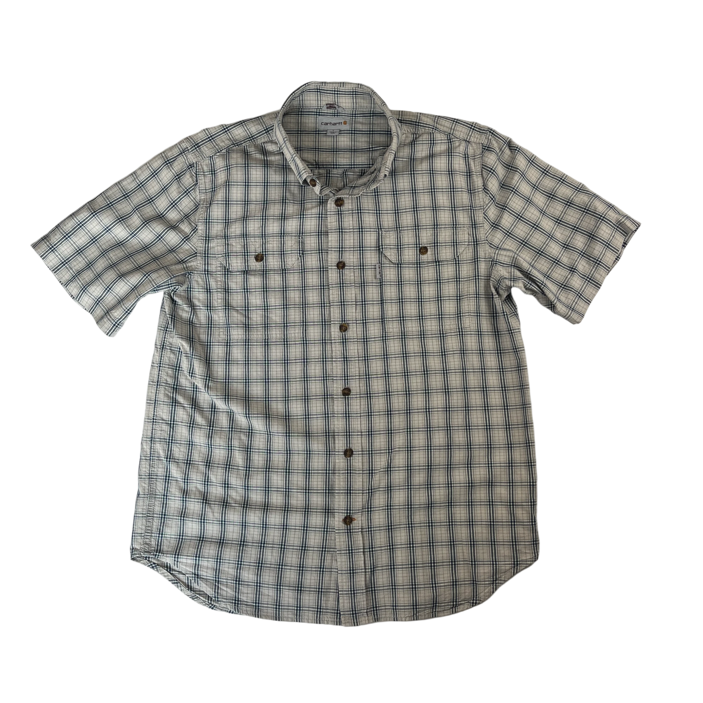 carhartt checked vintage short sleeve shirt