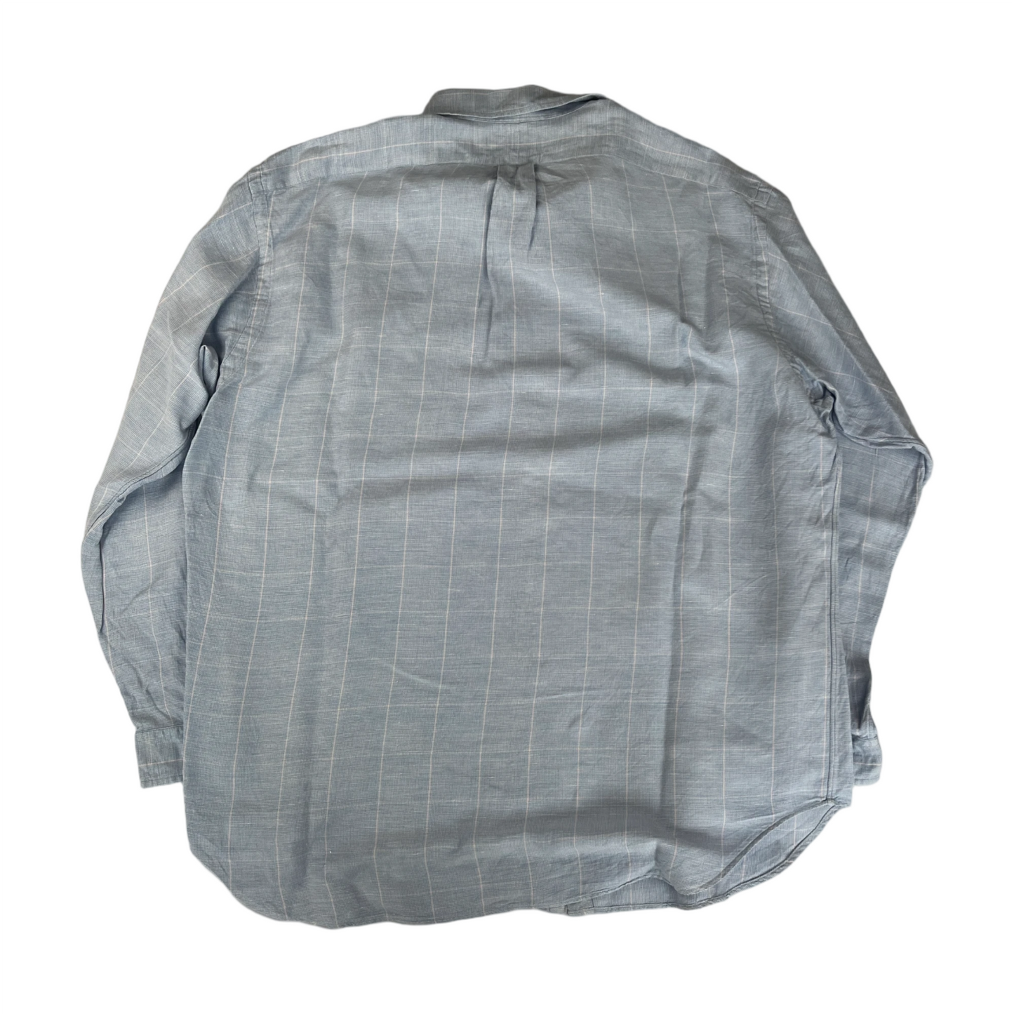 Ralph Lauren vintage blue & pink checked silk shirt