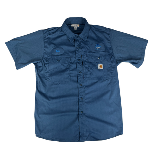 carhartt blue workwear shirt