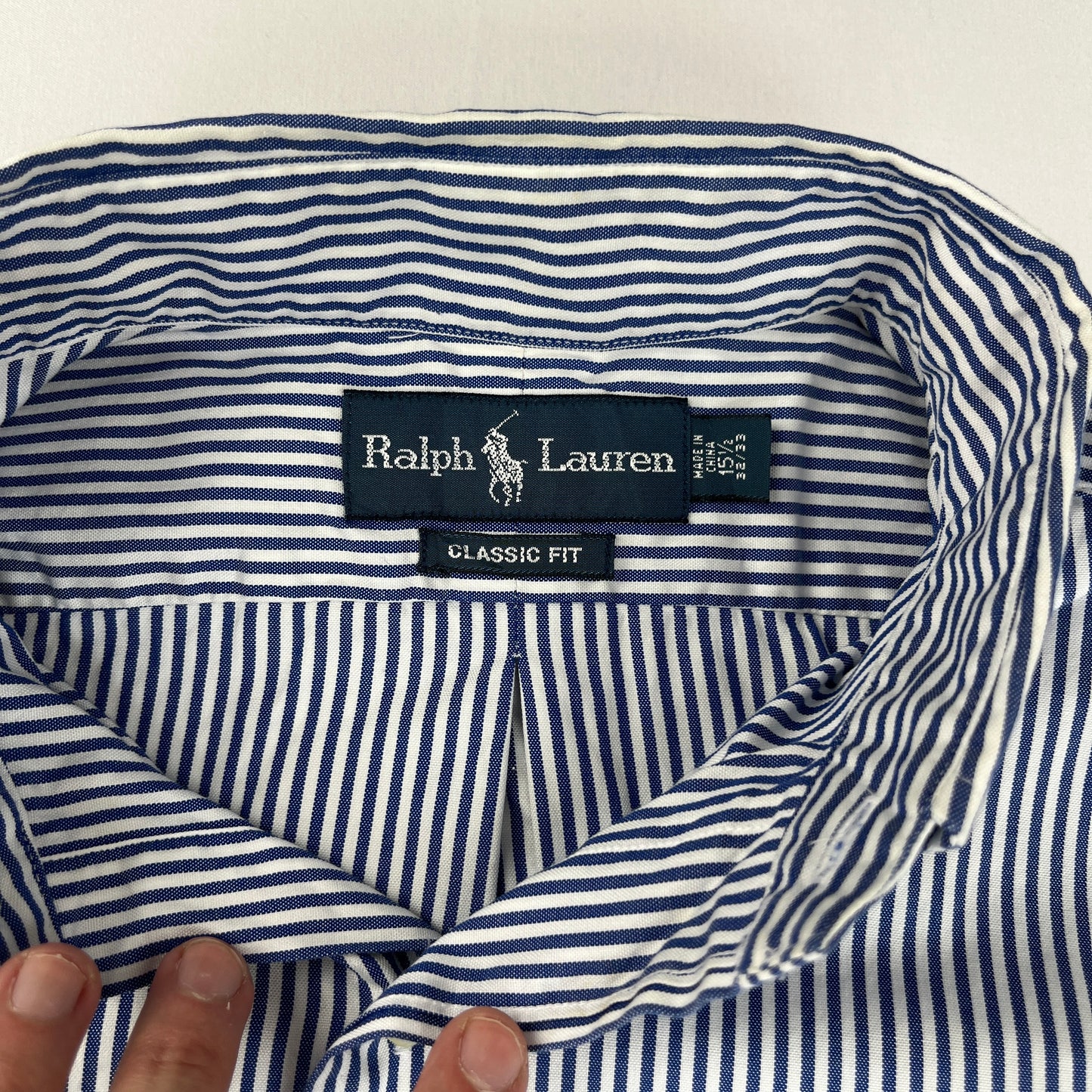 Ralph Lauren vintage striped blue shirt