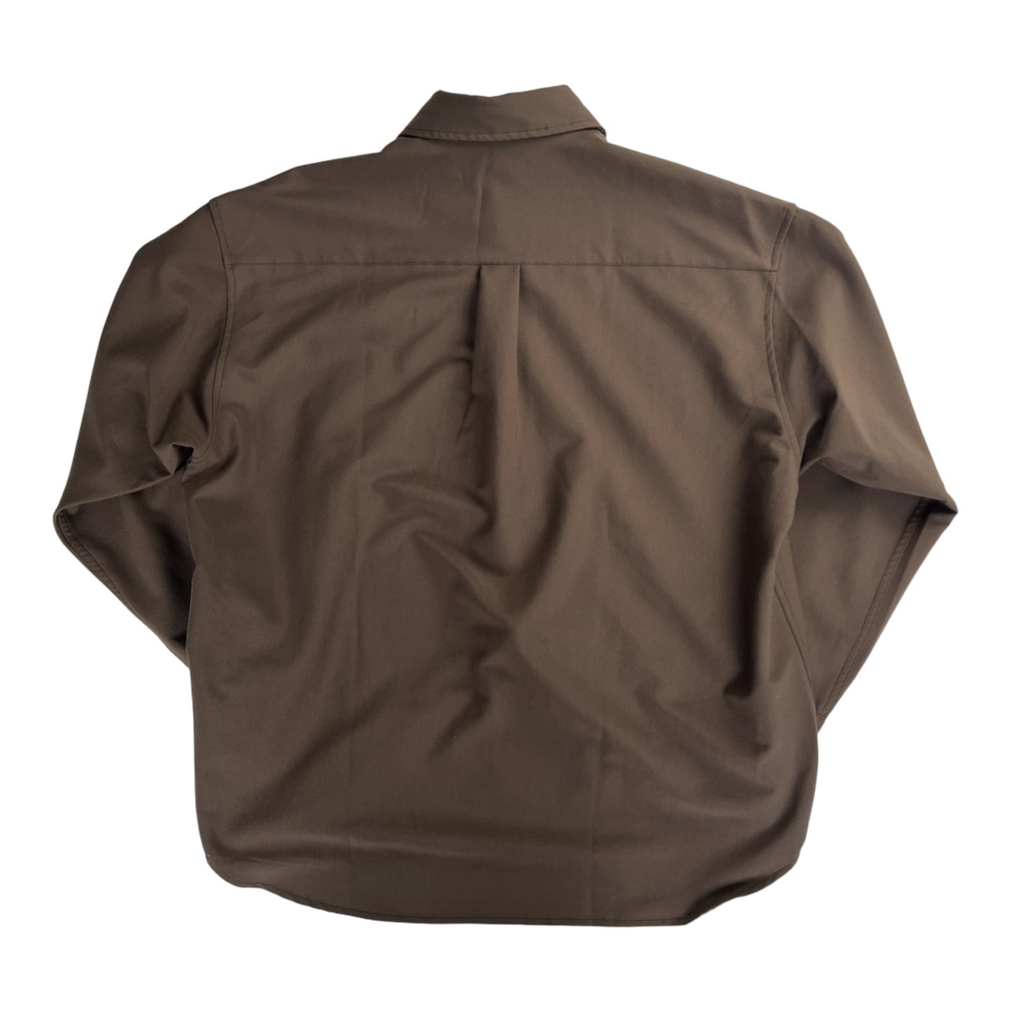 brown oversized worker shirt