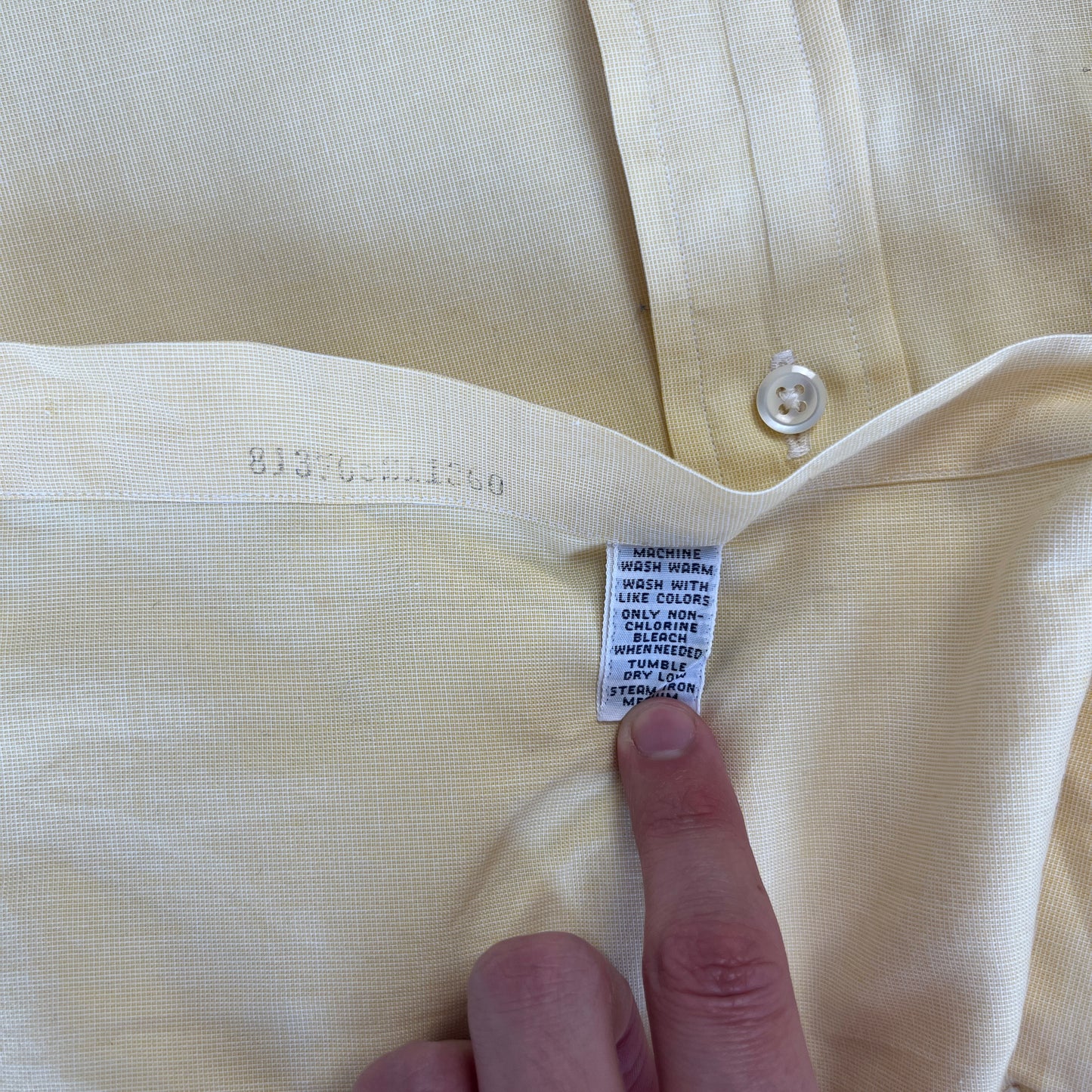Ralph Lauren Vintage Pastel Yellow Shirt
