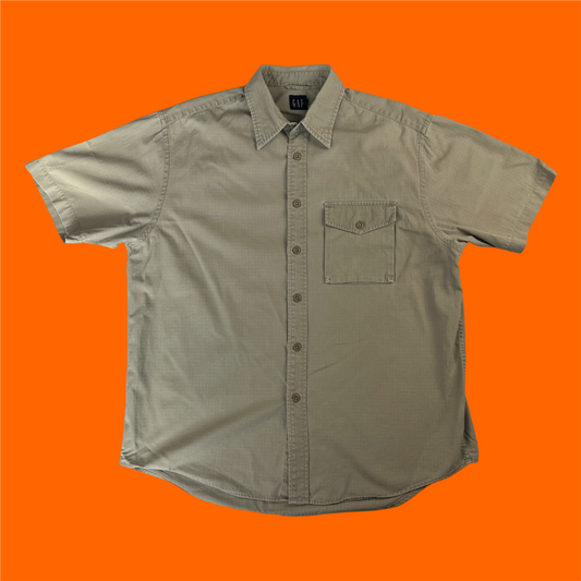 vitnage gap short sleeve oversized shirt