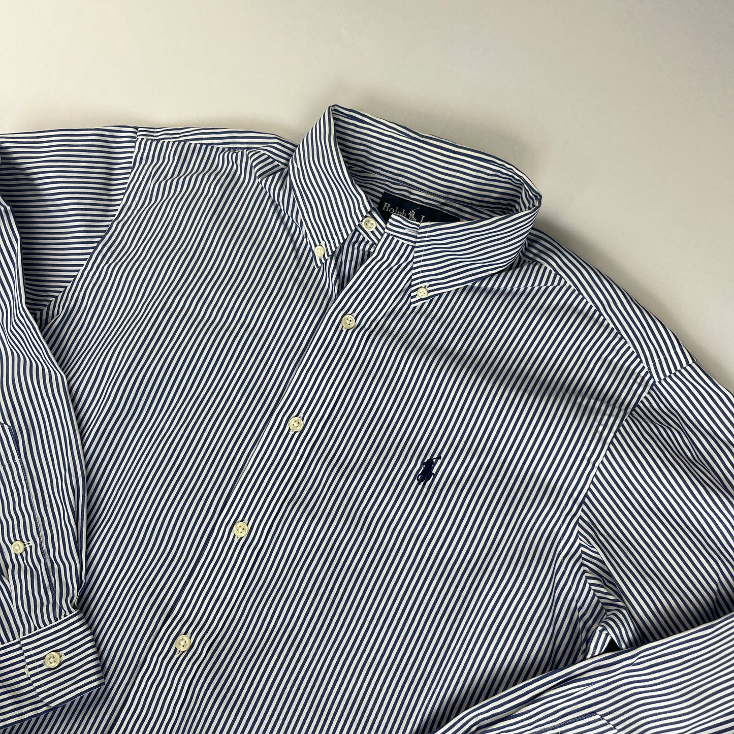 Ralph Lauren vintage striped blue shirt