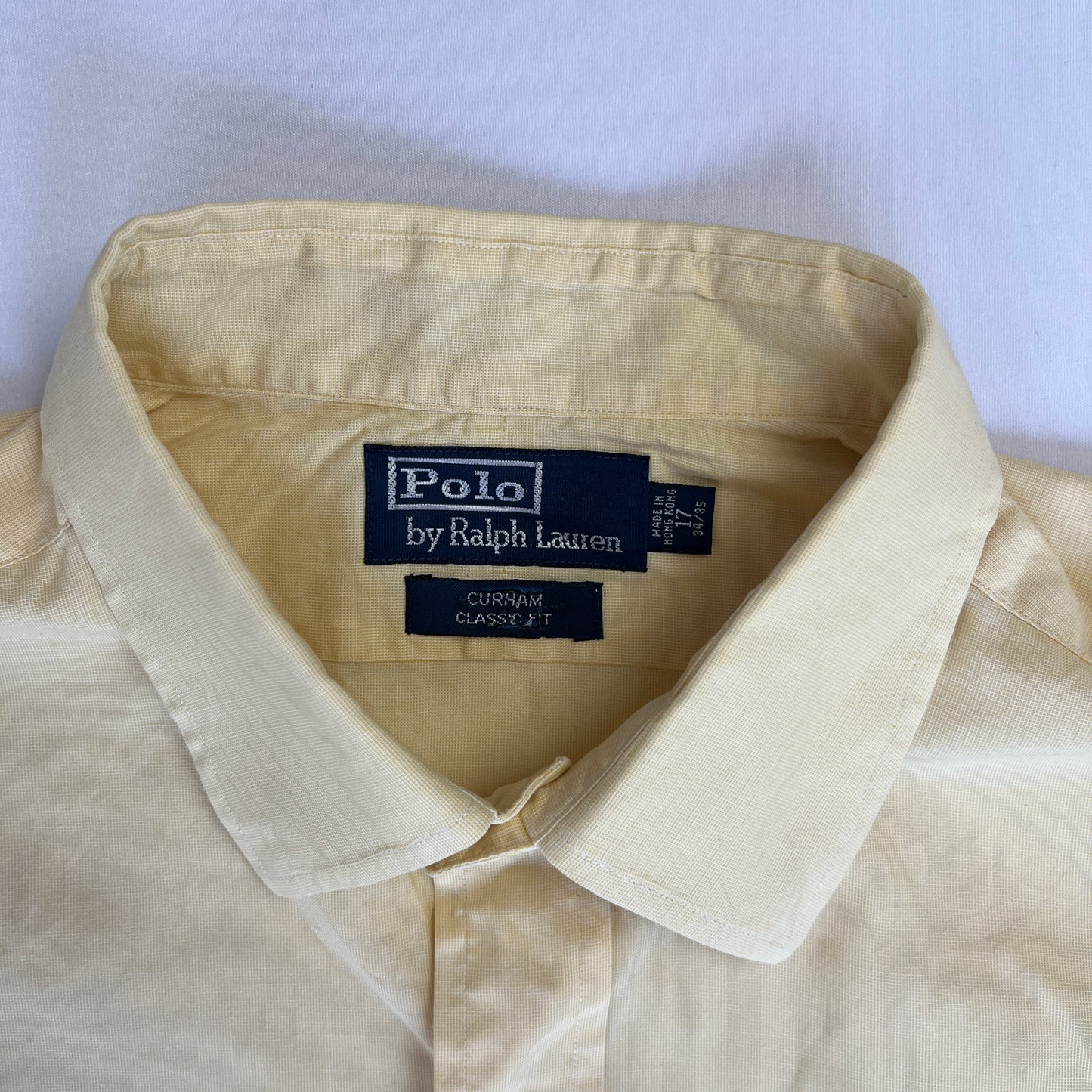 Ralph Lauren Vintage Pastel Yellow Shirt