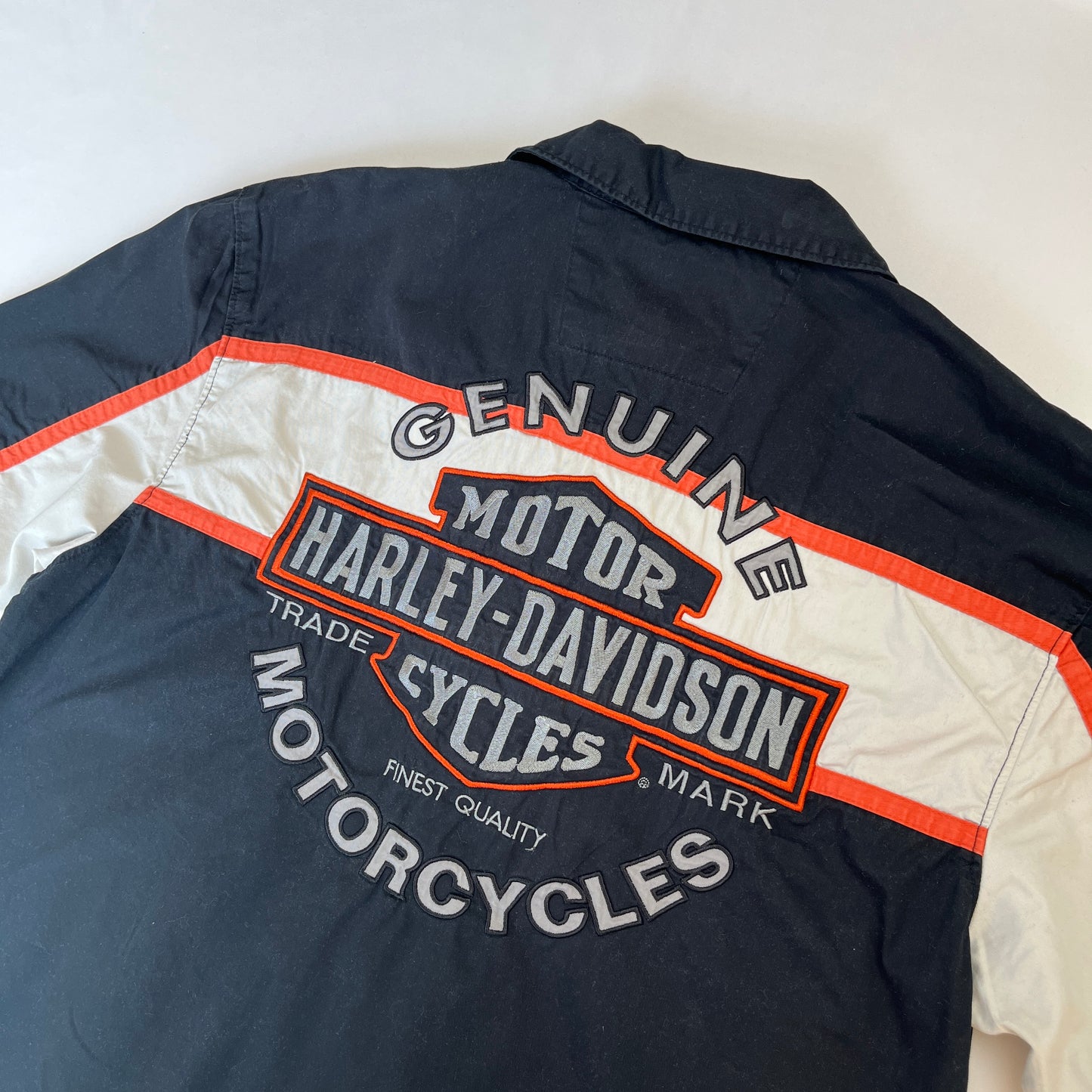 Harley Davidson vintage boxy black & orange shirt