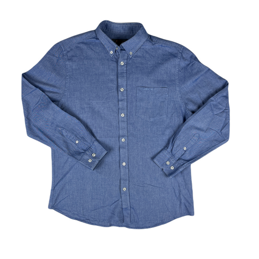 ben sherman blue oversized oxford shirt